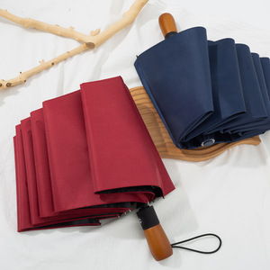 <span class=keywords><strong>Gentleman</strong></span> entièrement automatique pour hommes manche en bois double usage affaires grand <span class=keywords><strong>parapluie</strong></span> pliant surdimensionné coupe-vent Double <span class=keywords><strong>parapluie</strong></span> - Product Image 3