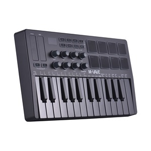 Midi Bàn phím điều khiển đánh bại Maker Máy có thể sạc lại 25 phím midi bàn phím di động sắp xếp tấn công Pad RGB đèn nền - Product Image 5