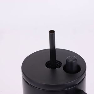 800ml Stainless Steel Leakproof Tumbler with Handle Straw Hydro Car Double Wall Vacuum Insulated <b>Hot</b>/<b>Cold</b> Travel & Camping Mug - Product Image 3
