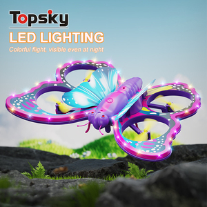 Vui nhỏ tránh chướng ngại vật RC <span class=keywords><strong>Quadcopter</strong></span> Máy bay trực thăng đồ chơi máy bay cho cô gái 2.4GHz điều khiển từ xa bướm đồ chơi pin - Product Image 2