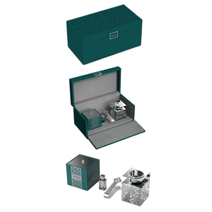 Quemador de Incienso Aromático de Madera de Sándalo Estilo Dubái, Color Diamante, para Decoración del Hogar y Fiestas, Cuadrado Dorado, Eléctrico, Bakhoor, Alta Demanda - Product Image 1