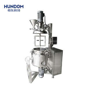 50L 100L 200L ultrasons gel faisant la machine crème sous vide émulsifiant levage inclinable réservoir de mélange - Product Image 3