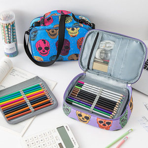 Bview Art Multi-Functionele Briefpapier Potlood Etui Rekbare <span class=keywords><strong>72</strong></span> Sleuven Gekleurd Etui Draagbare Potloodzakken Met Riemen - Product Image 2