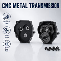 Boîte de vitesses en métal CNC avec engrenages internes en acier, adaptée aux pièces de mise à niveau pour crawler RC 1/18