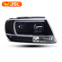 Pour JEEP Grand Cherokee 1999-2004, Accessoires de Phares de Voiture Modifiés, Phare LED DRL Amélioré, Phare de Voiture LED Faisceau Long et Court