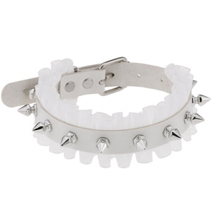 Punk nouveau Harajuku dentelle femmes gothique Rivet pointes en cuir collier ras du cou collier à la main Punk Sexy élégant en cuir Pu tour de cou - Product Image 3