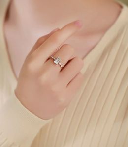 Xinfly Classic 18K Marquise Cut Diamond Aquamarine <b>Ring</b> for Wedding Engagement Gift Party or Everyday Wear - Product Image 4