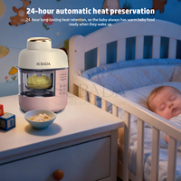 Trendy babyvoedselmakers 2026, babyvoedingsproducten met glazen kom, draagbare babyvoedselprocessor voor rijstpap, fruitpuree en stoofpot.