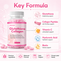 Complément en capsules de collagène et glutathion hydrolysé antioxydant pour adultes : beauté, anti-âge, éclaircissement et raffermissement de la peau
