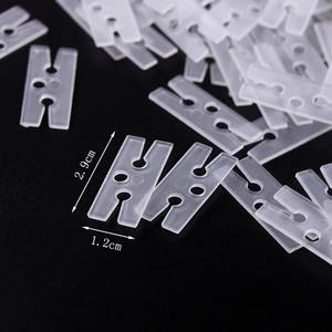 100 pièces en plastique ballon Clips H V forme joint Clips pour noël mariage fête d'anniversaire décor - Product Image 5