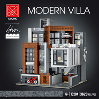 Nouvelle collection X-Mork 10204 Villa moderne en blocs de construction en plastique ABS, modèle de jouet éducatif pour les enfants de 6 ans et plus