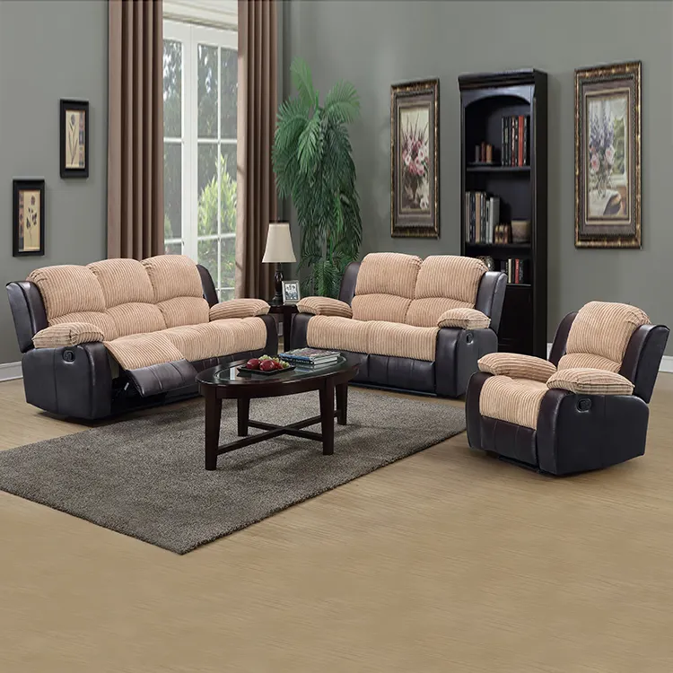 CY ensemble de canapé inclinable confortable, en tissu PU, canapé de salon moderne, canapé sectionnel, meubles de maison