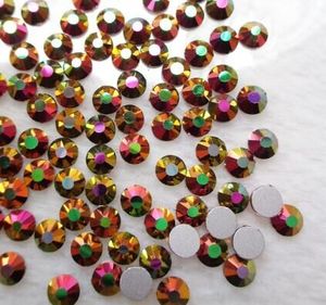 Pujiang 1440 cái/gói Cầu Vồng Rose Vàng Flatback Thạch Pha Lê AB Không Sửa Chữa Nóng Glass Rhinestone Strass - Product Image 1