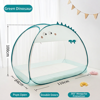 Universele Volledige Baby Muskietennet Wieg Mongoolse Tent Stijl Prinsessen Design Anti-Val Opvouwbaar Geen Installatie Staal