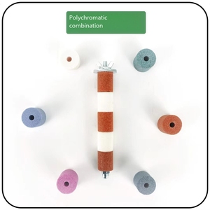 Terlaris 15-20 cm tahan lama mainan hewan peliharaan burung <span class=keywords><strong>Parrot</strong></span> cakar paruh menggiling Bar burung beo stasiun tiang ramah lingkungan perlengkapan burung - Product Image 4