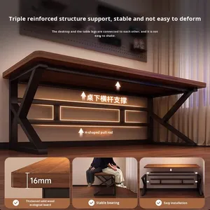 Scrivania da Gaming Moderna e Lussuosa, Effetto Marmo, Regolabile, in Legno, per Ufficio e Soggiorno, con Sistema di Raffreddamento - Product Image 6