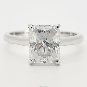 5CT S925 <span class=keywords><strong>18K</strong></span> позолоченные D-цветные кольца из муассанита с драгоценными камнями элегантное классическое свадебное кольцо с короной с муассанитом - Product Image 5