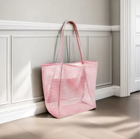 Sac fourre-tout pliable en maille grande capacité pour femme, idéal pour la plage, les pique-niques et les vacances – Collection 2026 de haute qualité