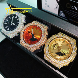 Moissanite GA2100 Buss Down Watch Bezel Collection Custom Made Buss Down Watch Case Band Hip Hop - Product Image 4