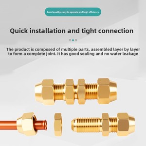 Raccordo a Svasatura <span class=keywords><strong>in</strong></span> Ottone Tipo D 6mm 8mm per Tubi, Connettore per Linee di Refrigerazione e Tubazioni Industriali <span class=keywords><strong>in</strong></span> <span class=keywords><strong>Rame</strong></span> - Product Image 5
