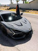 Kit carrosserie complet en fibre de carbone sèche de haute qualité style Duke pour Lamborghini Revuelto : pare-chocs avant, lèvre avant, jupes latérales, lèvre arrière, aileron arrière et capot