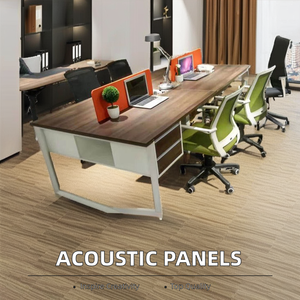 Tùy chỉnh thiết kế hiện đại Acoustic bảng điều chỉnh âm thanh hấp thụ Polyester bàn Divider cho nhà văn phòng phân vùng màn hình có thể được tùy chỉnh - Product Image 5