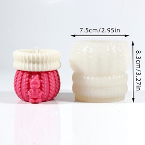 <b>Cute</b> Knitted <b>Bear</b> Planter for Baking Molds - Perfect for DIY Crafts - Product Image 6