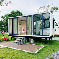 JJM 1 Maison conteneur modulaire préfabriquée à 2 étages, type capsule spatiale Apple Cabin, 20ft 40ft, design moderne, pour appartement et bureau