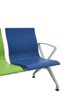Chaises d'attente modernes personnalisées en polyuréthane à poutre triangulaire pour hôpitaux et aéroports