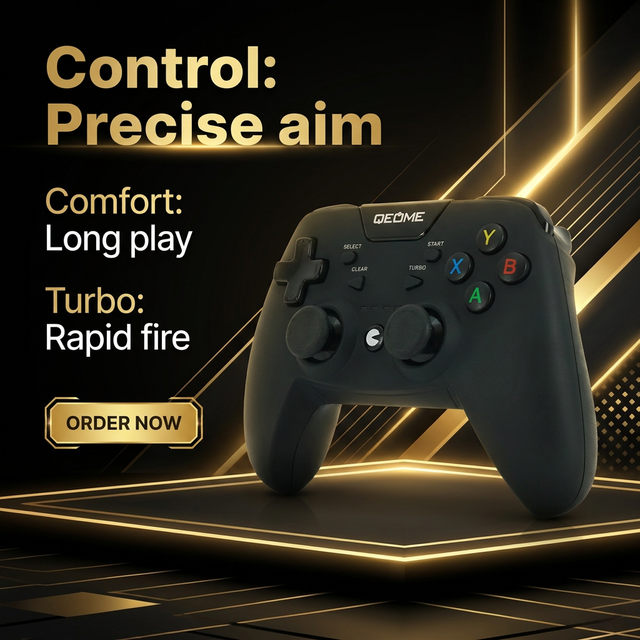 Wireless BT Game Controller Joystick with Vibration Motor for PC// and Mobile Phones
