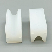 Support de fixation rainuré en caoutchouc silicone moulé sur mesure OEM, type bloc en U, pour équipement industriel