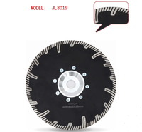 Lame de scie diamantée professionnelle de qualité supérieure pour la découpe rapide et lisse de dalles de granit et de marbre noir Turbo Rim, qualité export.