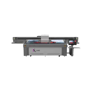 Uv 2513 Model Printer Machine Groot Flatbed Platform Met Ricoh Gen6 Printkop Voor Glas, Matel Afdrukken