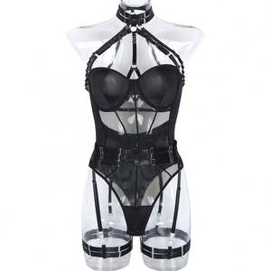 X2405 costumi Sexy per <span class=keywords><strong>ragazze</strong></span> Sexy <span class=keywords><strong>sensuali</strong></span> bendaggio tute femminili Lingerie maglia matura intimo donna - Product Image 6