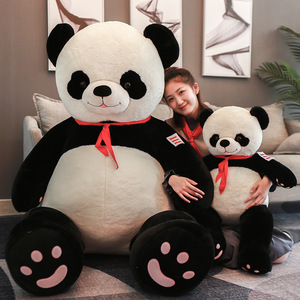Peluche Gigante di Panda Romantico con Nastro Rosso, Produzione all'Ingrosso OEM ODM, Regalo per San Valentino e Anniversario per Innamorati - Product Image 3