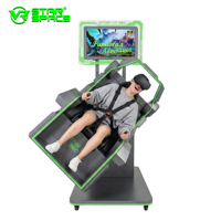 Simulador de Juego de Realidad Virtual 360VR para un Jugador, Máquina de Realidad Virtual 9D para Interiores, Equipo Metálico para Centros Comerciales