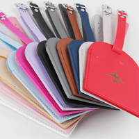 Étiquette à bagages en cuir PU souple, motif personnalisé avec nom et lettre, logo personnalisé, durable, capacité réglable, cadeau créatif