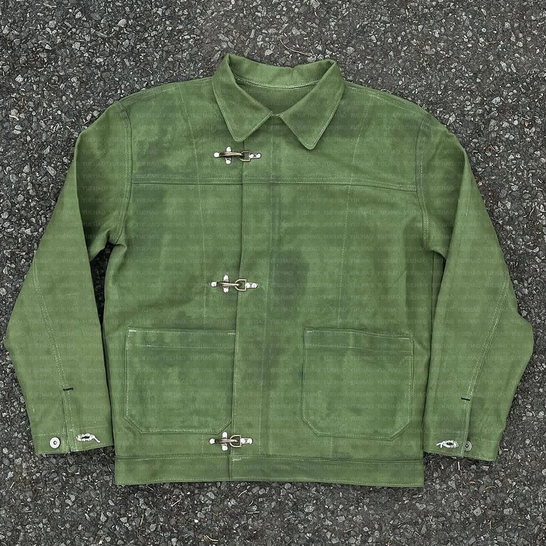 Custom Buckle Fireman Clasp 13OZ Waxed Cotton Duck Canvas