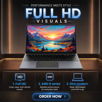 Ordinateur portable de jeu et de bureau OEM d'usine série VX15 15,6 pouces AMD Ryzen R3/R5/R7 3200U 3500U 5700U Windows 11