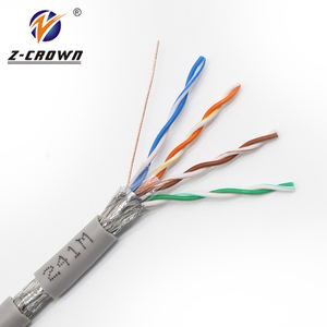 26AWG 4 paires ftp lan caja de cat6 sftp cuper 305m câble intérieur - Product Image 6