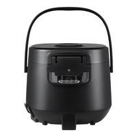Grande cuiseuse à riz portable automatique 5L en alliage d'aluminium avec écran LED numérique et panneau coloré pour usage domestique