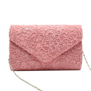 Nouveau sac de soirée en dentelle pour femmes petite <span class=keywords><strong>pochette</strong></span> à bandoulière en cuir pour les fêtes de <span class=keywords><strong>mariage</strong></span> avec bandoulière à motif de cadre - Product Image 4