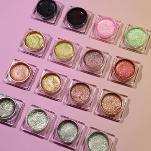 Pink Glitter Eyeshadow Private label 16 colors Pigmented <strong>Eye</strong> shadow <strong>Silver</strong> shimmer Highlighter <strong>Eye</strong> <strong>Makeup</strong> - Product Image 3