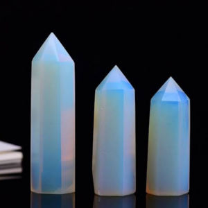 Torre de Cristal de Opalita Natural Pulida al por Mayor, Varita de Cristal Curativa, Espécimen Mineral de Piedra Tallada, Puntas de Cristal - Product Image 5