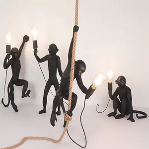 Modern Lighting Fixture Vintage <strong>Monkey</strong> Pendant <strong>Light</strong> Creative Lighting E27 for Dining Room Bar Cafe Decorative <strong>Hanging</strong> Lamp - Product Image 5