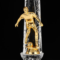 Nouvelle Statue Personnalisée en Métal Doré pour Récompense Sportive (Football, Golf, Basketball, Course) – Trophée MVP pour Compétition et Souvenir de Championnat