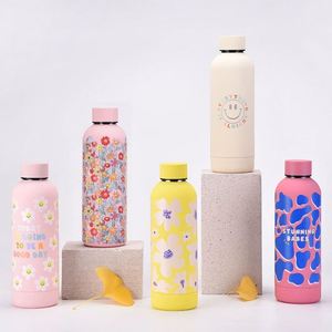 New Small Caliber Drinking Water Bottle American Cola Bottle Outdoor Cycling Cup Stainless Steel Water Bottle 500ml - Product Image 1