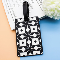 Étiquette de bagage personnalisée par sublimation, durable, de différentes formes, faible MOQ, vente en gros directe usine, pour sac à dos de voyage