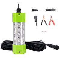 Lampe de pêche LED sous-marine haute luminosité IP68 avec clips de batterie, plusieurs puissances, en alliage d'aluminium pour le rassemblement de poissons