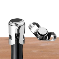 Tapones Reutilizables de Acero Inoxidable para Botellas de Vino, Tapones Selladores para Champán con Tapón de Sellado para Champán Espumoso